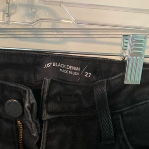 Boutique Just Black Denim Black Skinny Jeans